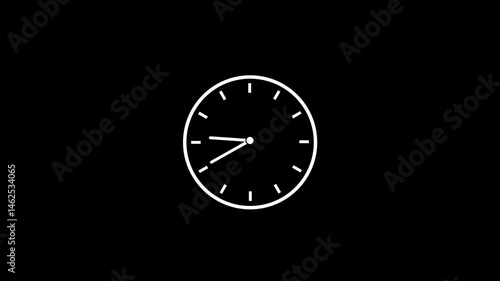 Wallpaper Mural Clock icon animated video Torontodigital.ca