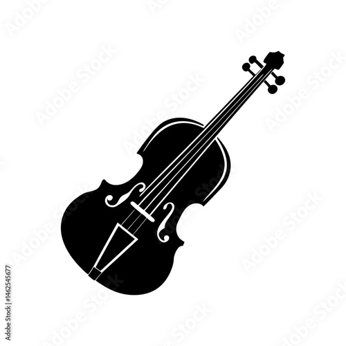violin vector silhouette