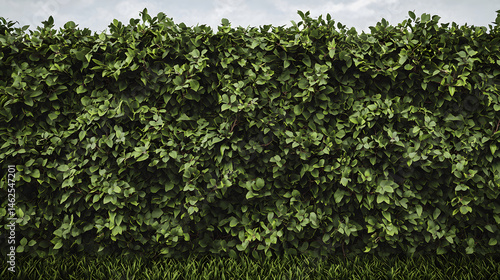 Wallpaper Mural Green Hedge Texture: Lush green hedge with vibrant leaves, providing a natural textured background. Perfect for design projects. Torontodigital.ca