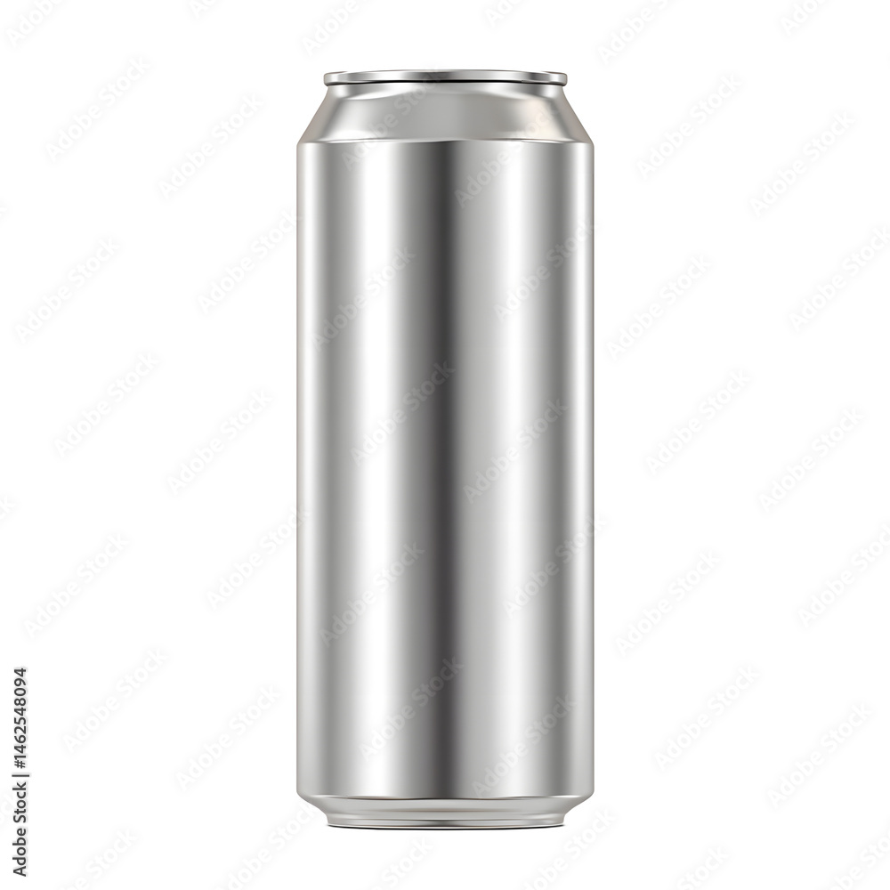 A sleek aluminum beverage can stands tall against a crisp white backdrop, its minimalist design reflecting a sense of clean, modern refreshment and simplicity. A sleek aluminum beverage can stands tall against a crisp white backdrop, its minimalist design reflecting a sense of clean, modern refreshment and simplicity.