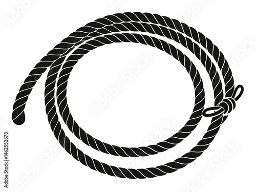 Rope Border Lasso vector illustration, Rope Frame Border vector Lasso concept