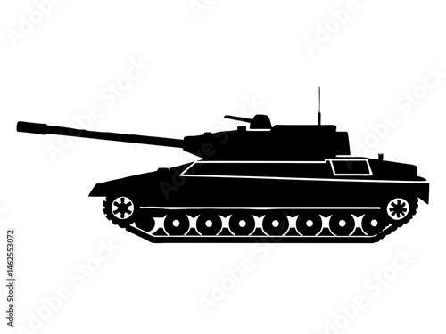 Military tank Vector, icons,Tank war army silhouette vector