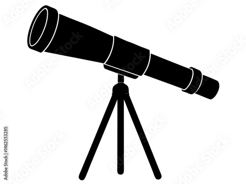 Telescope Silhouette, Vector Silhouette Of Telescope svg
