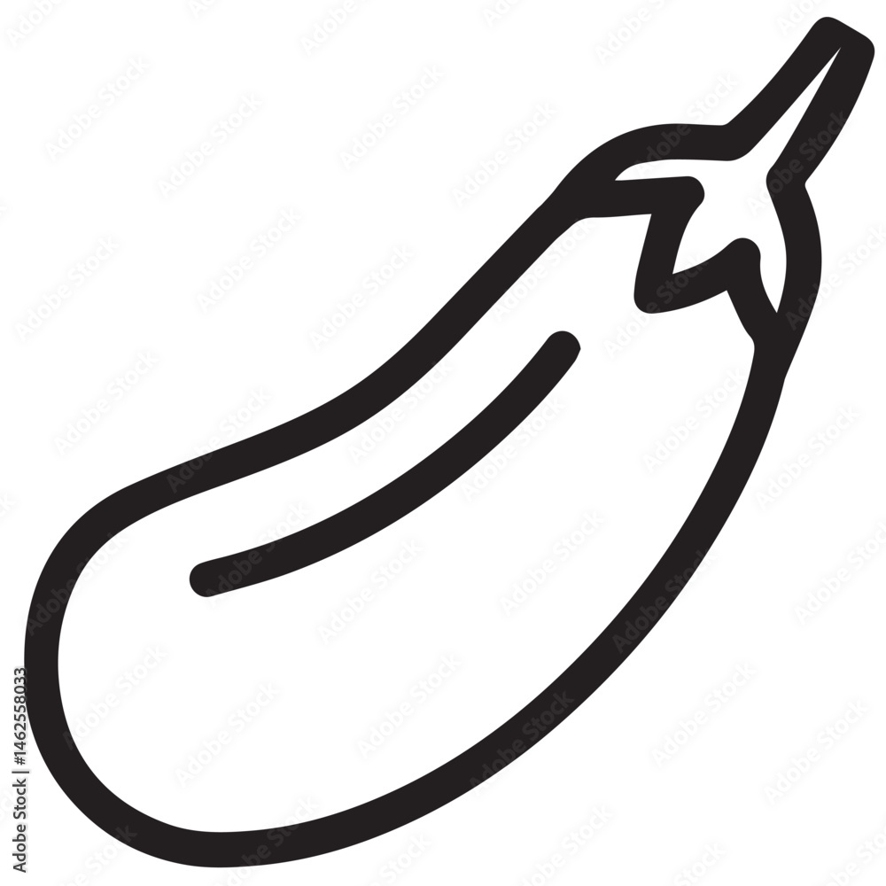Fototapeta premium vector illustration of a eggplant