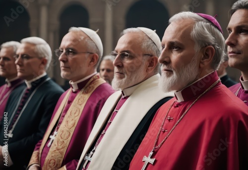 cardinals and bishops during the conclave, electing the new pope, habemus papam