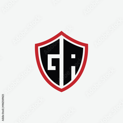 Free Download 657 shield logo shape letter alphabet educational learning G A - GFXLoad
