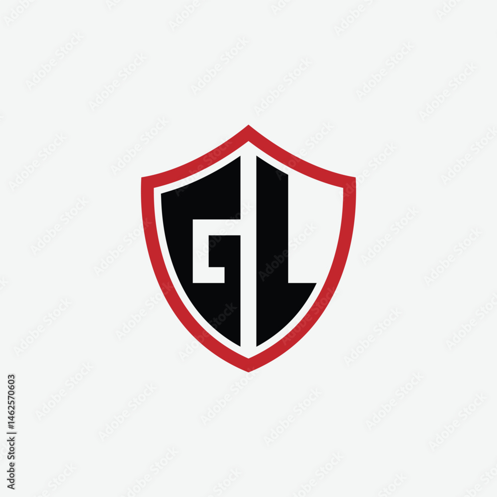666 shield logo shape letter alphabet educational learning G L 666 shield logo shape letter alphabet educational learning G L