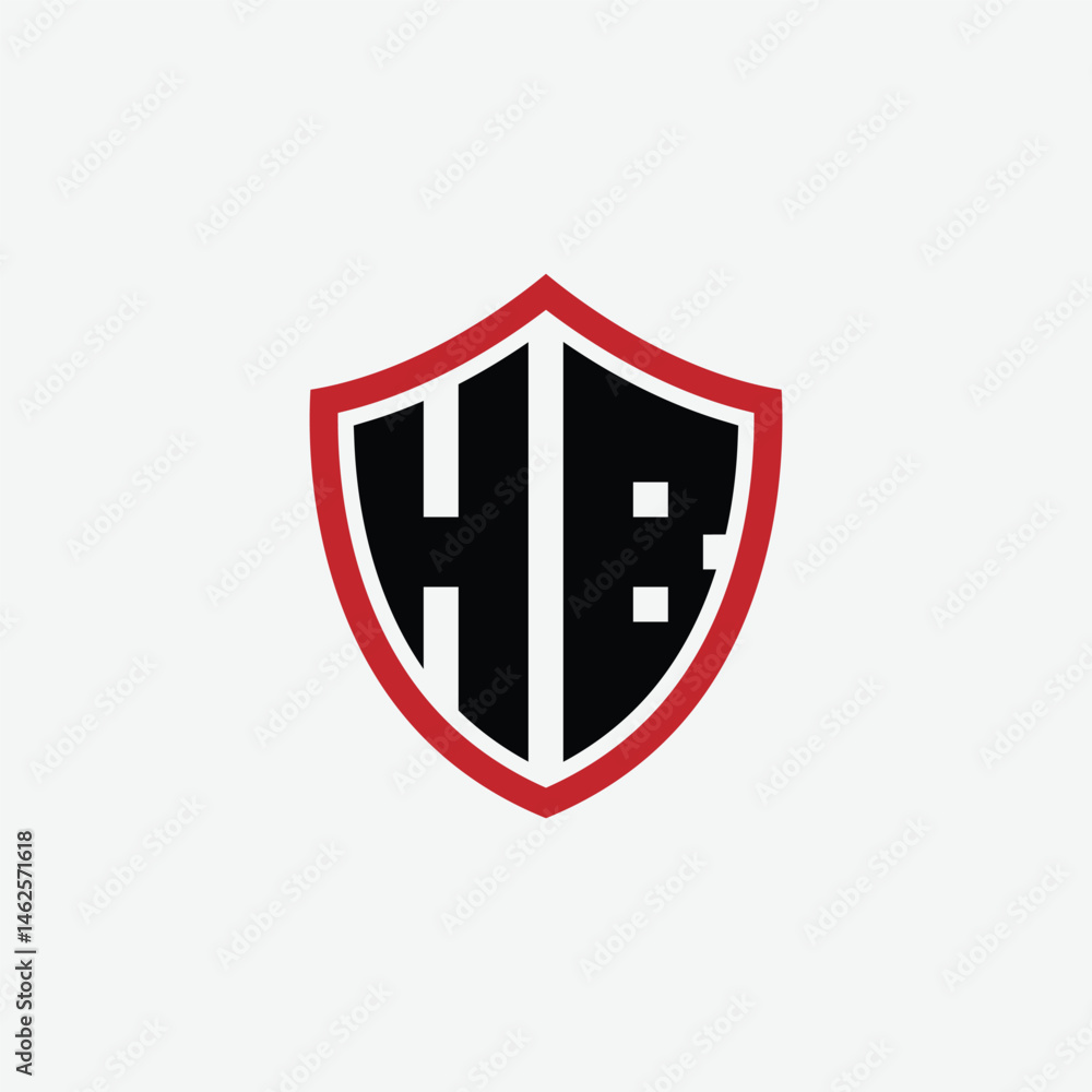 674 shield logo shape letter alphabet educational learning H B 674 shield logo shape letter alphabet educational learning H B