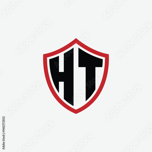 Free Download 687 shield logo shape letter alphabet educational learning H T - GFXLoad