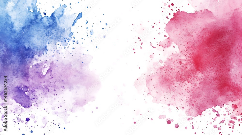 Obraz premium Soft watercolor strokes in pastel colors
