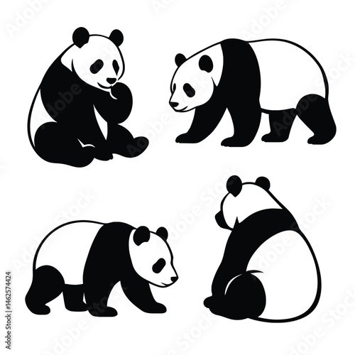 panda silhouette eps file