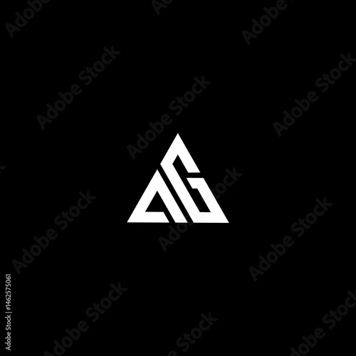 Free Download abstract letter logo a and g combined with triangle - GFXLoad