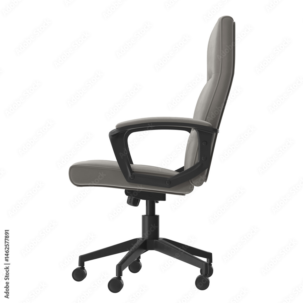 grey executive chair side view isolated. grey executive chair side view isolated.