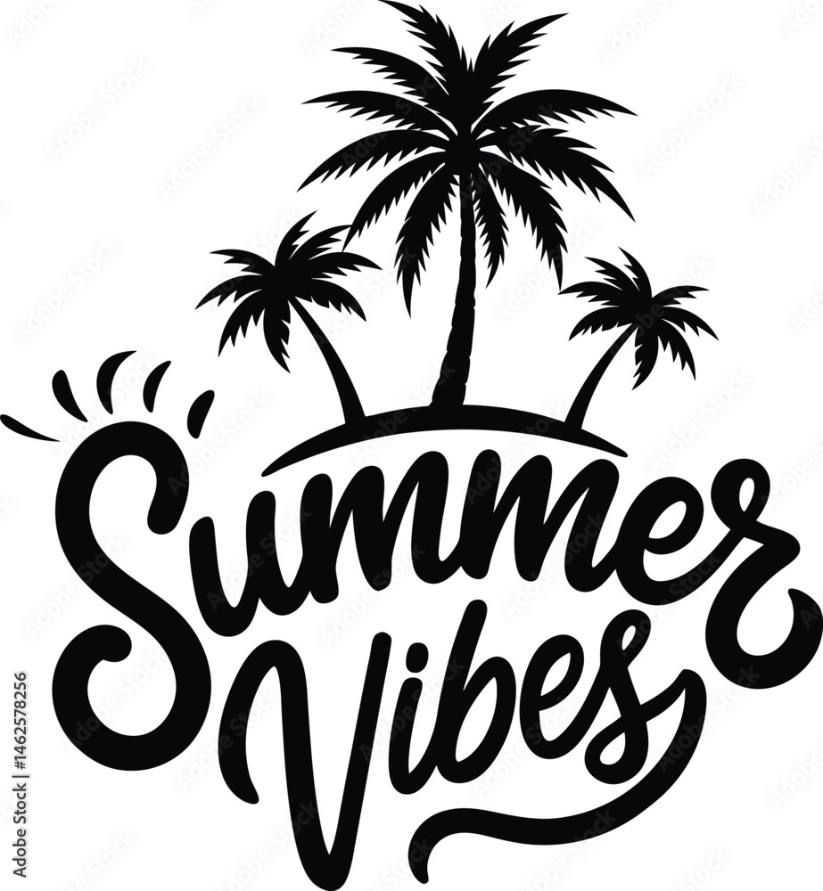 Obraz premium summer vibes silhouette