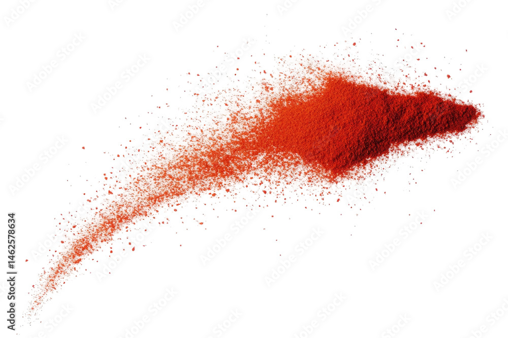 Red Paprika Powder Flying isolated on a transparent background Red Paprika Powder Flying isolated on a transparent background
