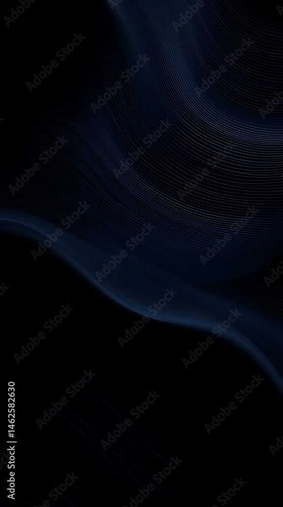 Fototapeta premium Dark Blue Smoke Swirls Abstract.