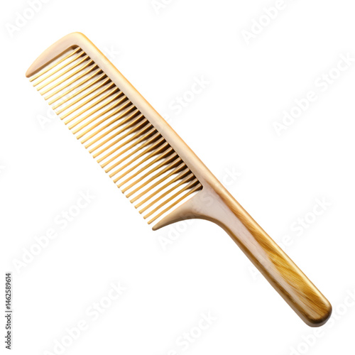 Vintage Hair Comb Antique Comb Hairdressing Comb Wooden Comb Hair Styling Tool isolated on transparent background