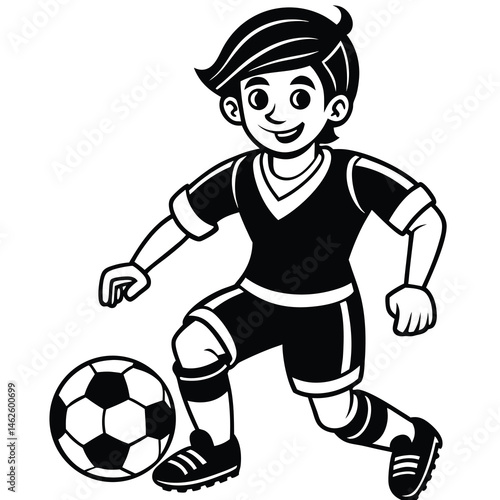 cartoon soccer player