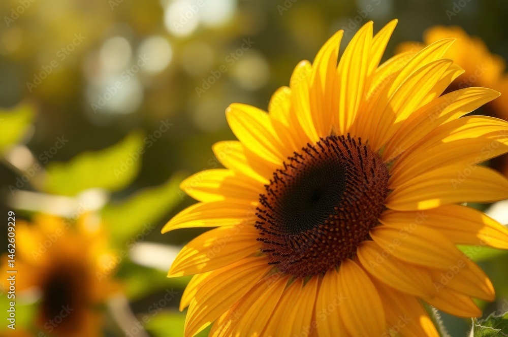Sunflower in Warm National Day Light