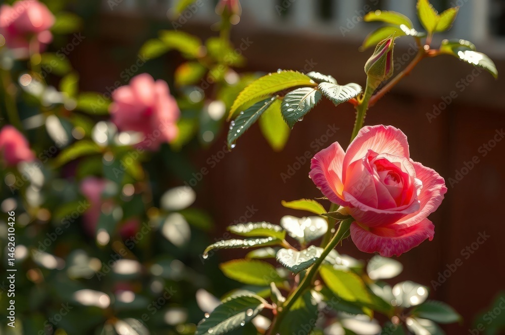 Classic English Summer Garden Scene