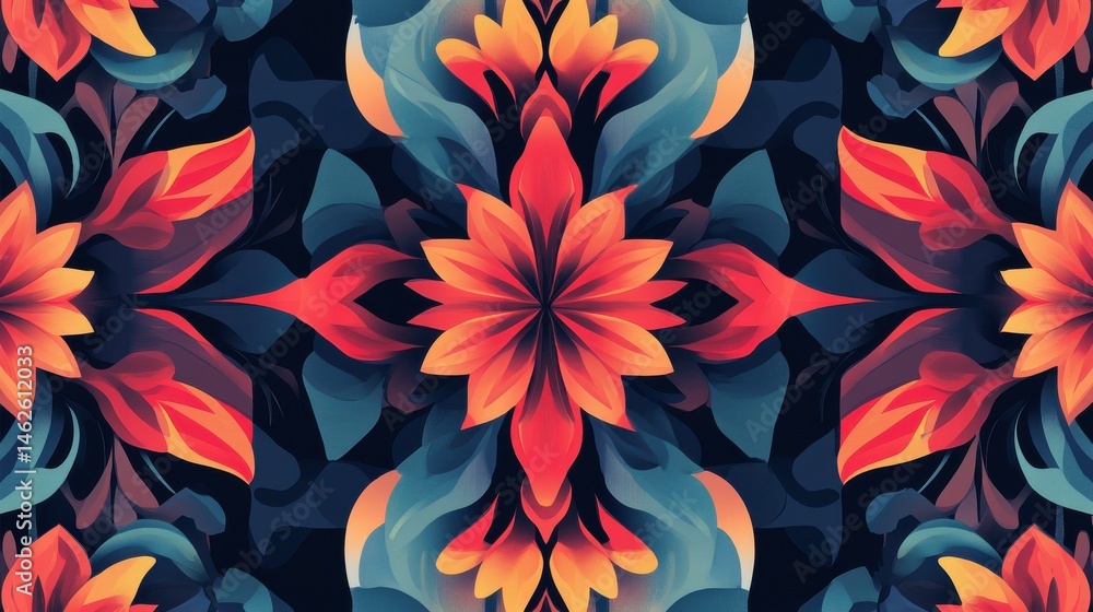 Geometric floral background. Seamless pattern.Vector. i llustration , no logos, no brands Geometric floral background. Seamless pattern.Vector. i llustration , no logos, no brands