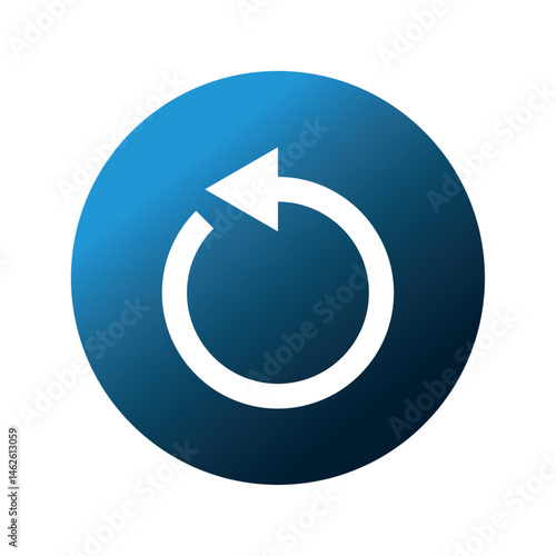 Refresh icon, repeat and reload arrow icon symbol convert button vector illustration. 