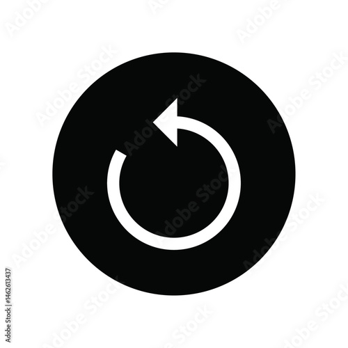 Refresh icon, repeat and reload arrow icon symbol convert button vector illustration. 