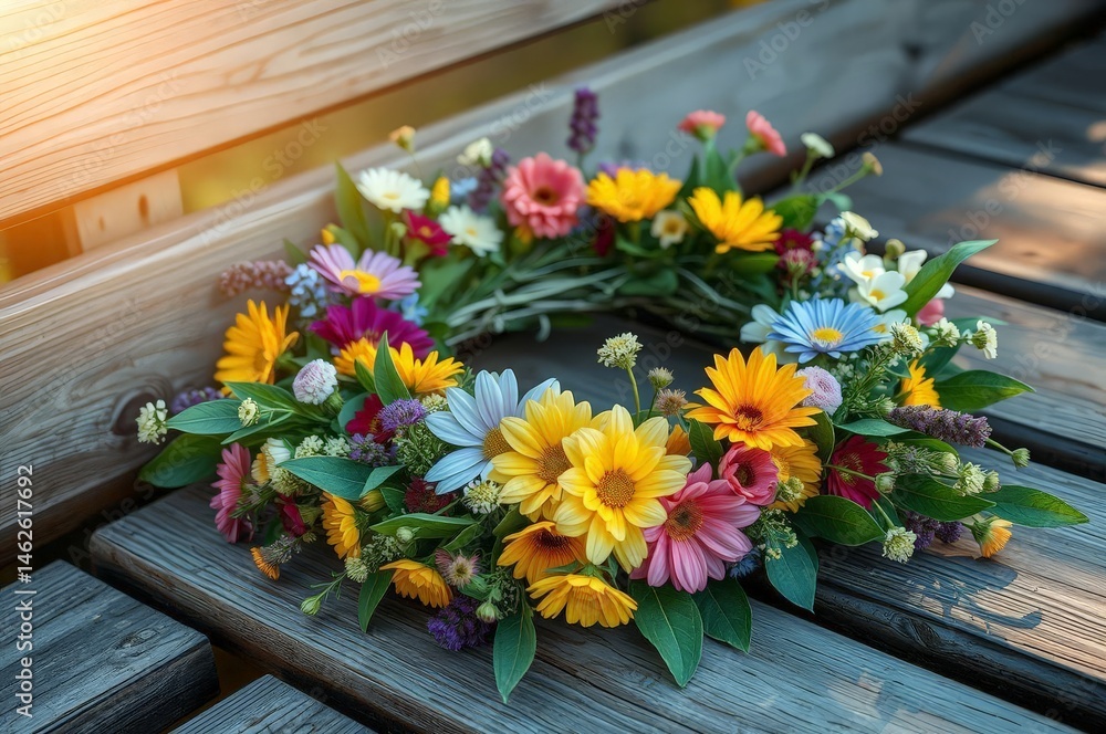 Fototapeta premium Summer Wreath for Ivana Kupala