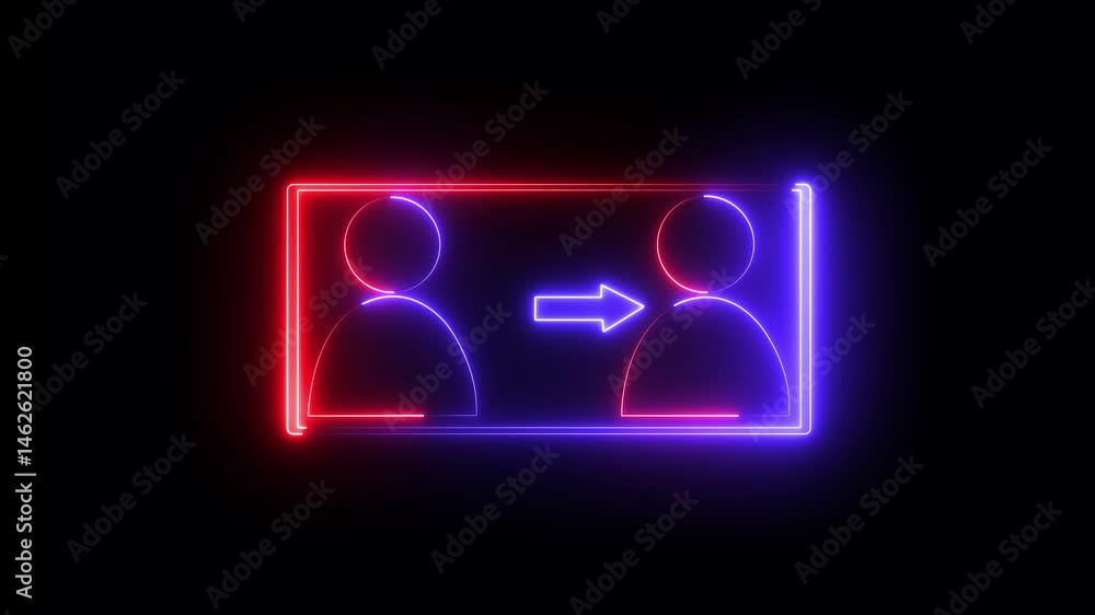 glowing user icon animation man stylized human figures, glowing effect, dark background Neon Glowing Icon Animation. Black background 4K animation. glowing user icon animation man stylized human figures, glowing effect, dark background Neon Glowing Icon Animation. Black background 4K animation.
