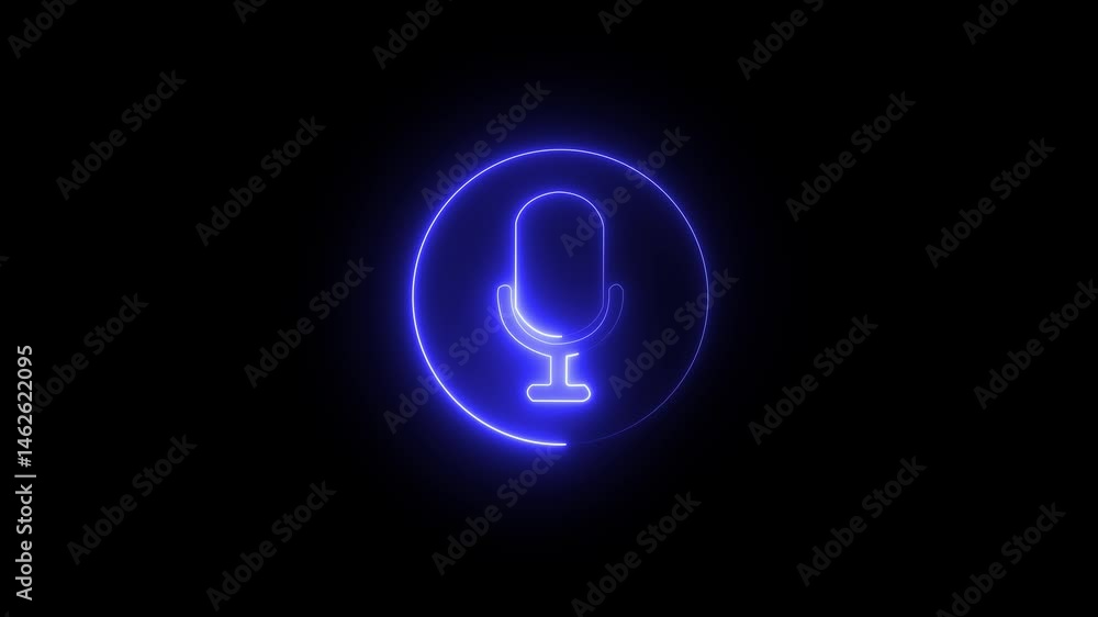 Neon line Microphone icon animation concept video green color ,Music symbol neon color reveal and glowing loop effect animation. Voice recording podcast mic microphone Voice recording podcast mic Neon line Microphone icon animation concept video green color ,Music symbol neon color reveal and glowing loop effect animation. Voice recording podcast mic microphone Voice recording podcast mic