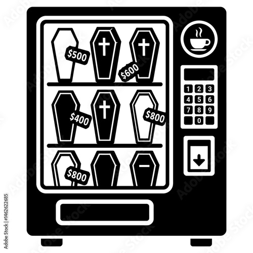Convenience of Death: Coffin Vending Machine