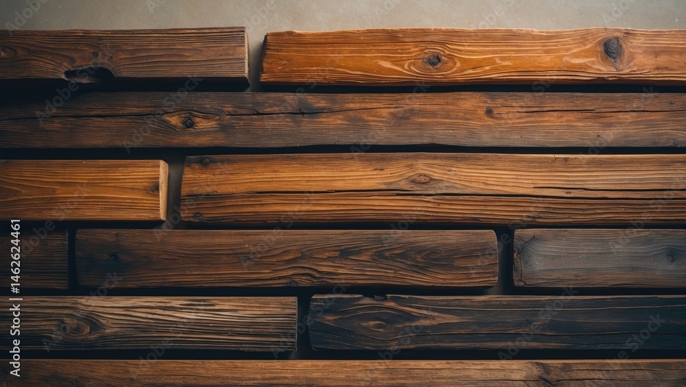 Naklejka premium Detailed view of dark old wood texture backdrop