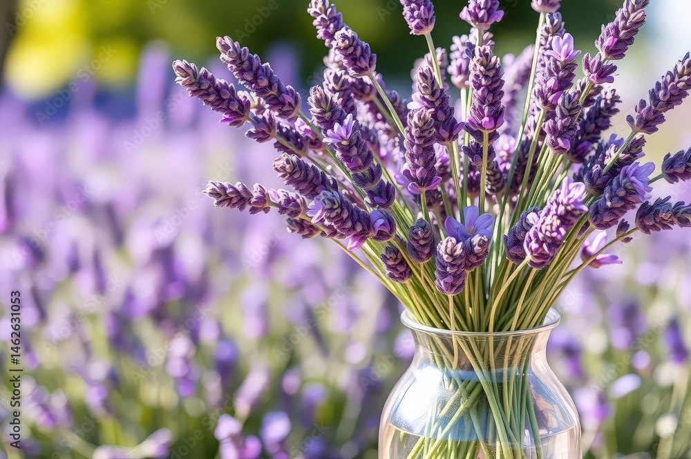 Fototapeta premium Fresh Lavender Vase for Festival