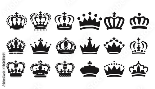 A Collection of Crown Silhouettes for Royal and Heraldic Usage