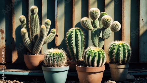 Cactus planted in a pot alongside the cage flap