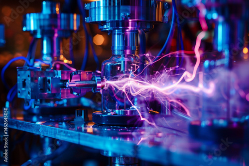 Electric Discharge in a Vacuum Chamber