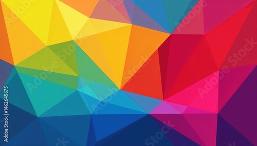 Geometric abstract shapes, vibrant color blocks, geometric, design, contemporary