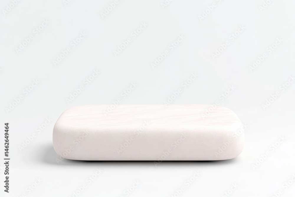 Light pink rectangular object with subtle pink stripes Light pink rectangular object with subtle pink stripes