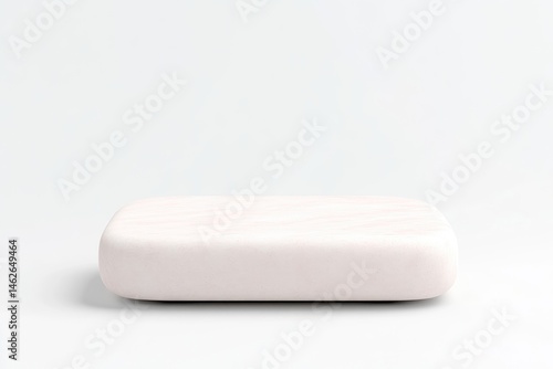 Light pink rectangular  object with subtle pink stripes
