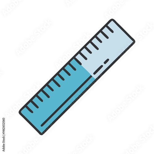 ruler isolated on white