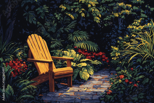 A cozy illustration of a wo...