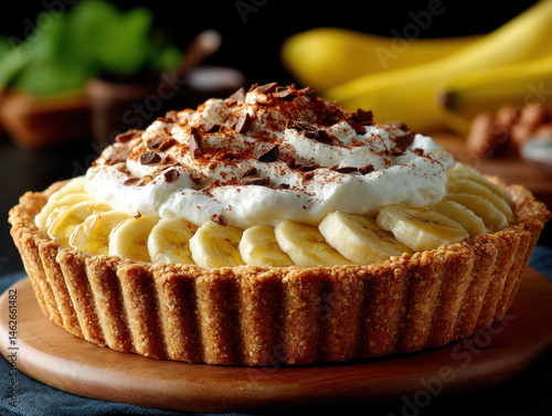 A luxurious banoffee pie wi...