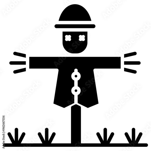 Scarecrow glyph icon