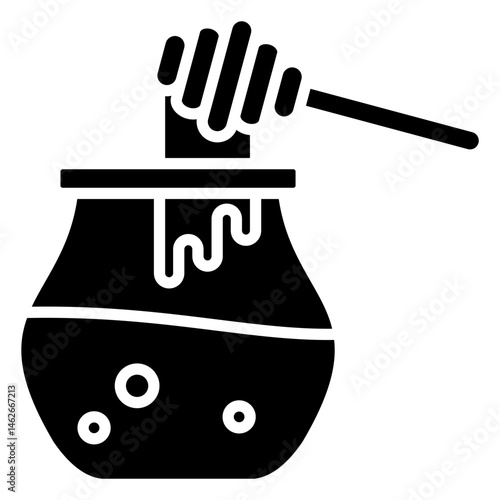 Honey glyph icon