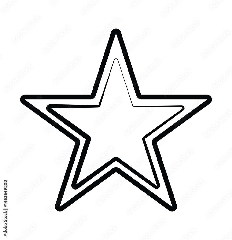 star icon vector on a white background. star icon vector on a white background.