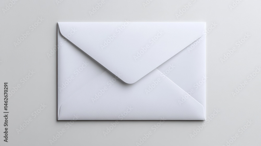 Blank white envelope simple product shot clean minimalist design Blank white envelope simple product shot clean minimalist design