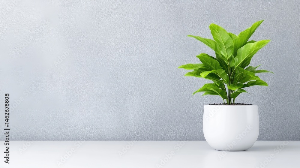 Fototapeta premium Greenery in a Modern Setting
