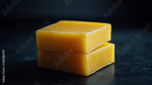 soap on black background