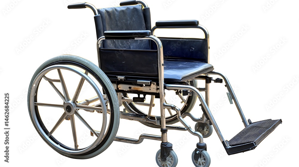 Fototapeta premium Wheelchair with medical, mobility, and aid.
