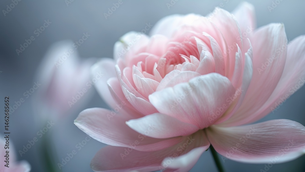 Detailed view of a soft pink blossom Detailed view of a soft pink blossom